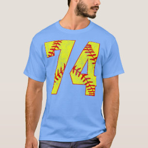 Fastpitch Softball Number 74 74 Softball Shirt Jer T