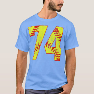 Fastpitch Softball Number 74 74 Softball Shirt Jer T