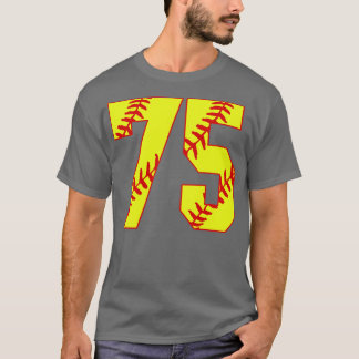 Fastpitch Softball Number 75 75 Softball Jersey U T Shirt