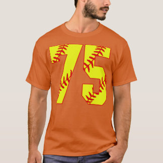 Fastpitch Softball Number 75 75 Softball Shirt Jer T