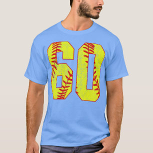 Fastpitch Softball nummer 60 60 Softball Jersey U T Shirt