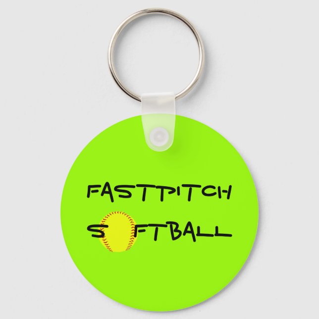 Fastpitch Softball-Nyckelring Nyckelring (Framsida)