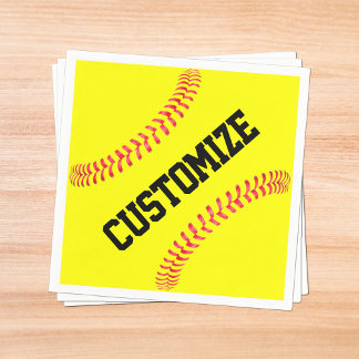 Fastpitch Softball Party/Banquet Anpassningsbar Na Pappersservett