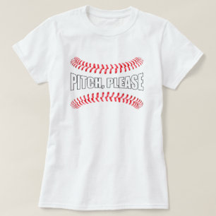 Fastpitch Softball "Pitch, Snälla", lustigt softba T Shirt