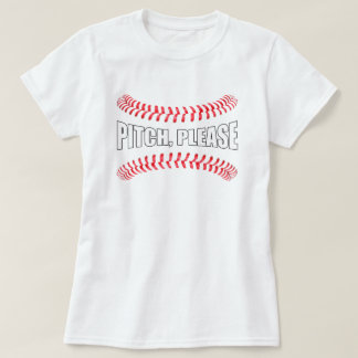 Fastpitch Softball "Pitch, Snälla", lustigt softba T Shirt