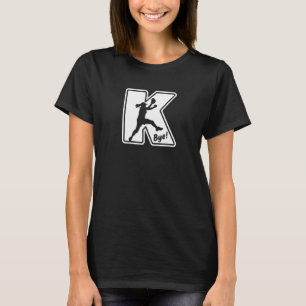 Fastpitch Softball Pitcher Straderout K Adjö Funny T Shirt