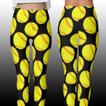 Fastpitch Softball Player Anpassningsbar Färg Cute Leggings<br><div class="desc">Kvinnors Fastpitch Softball Player Anpassningsbar Färg Cute Sports Leggings: Cute and simple. Ljuskulor i gult på en svart bakgrund. Du kan ändra färg i bakgrunden från svart till valfritt färg genom att klicka på knappen "Anpassa" och sedan markera ett färg där det står "Markera en bakgrund färg" på högerna av...</div>