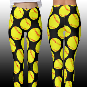 Fastpitch Softball Player Anpassningsbar Färg Cute Leggings