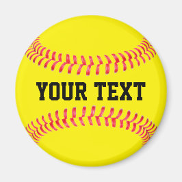 Fastpitch Softball Player Anpassningsbar Team Namn Magnet