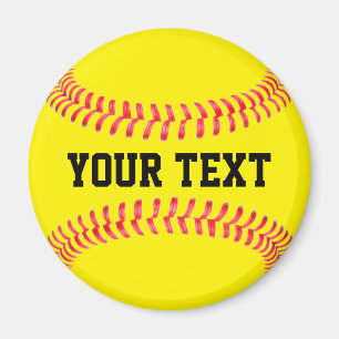 Fastpitch Softball Player Anpassningsbar Team Namn Magnet