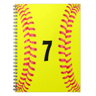 Fastpitch Softball Student-Idrottsman Spiral bärba Anteckningsbok