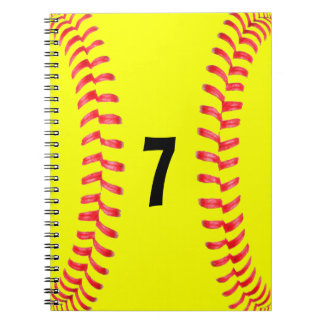 Fastpitch Softball Student-Idrottsman Spiral bärba Anteckningsbok