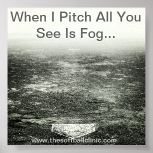 Fastpitch softballaffisch. Kasta Poster