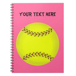 Fastpitch softballanteckningsbok anteckningsbok