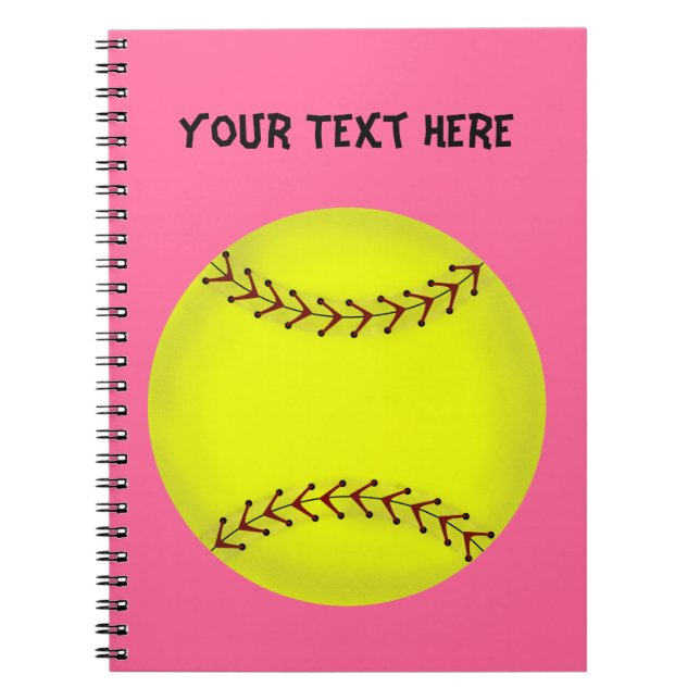 Fastpitch softballanteckningsbok anteckningsbok (Framsidan)