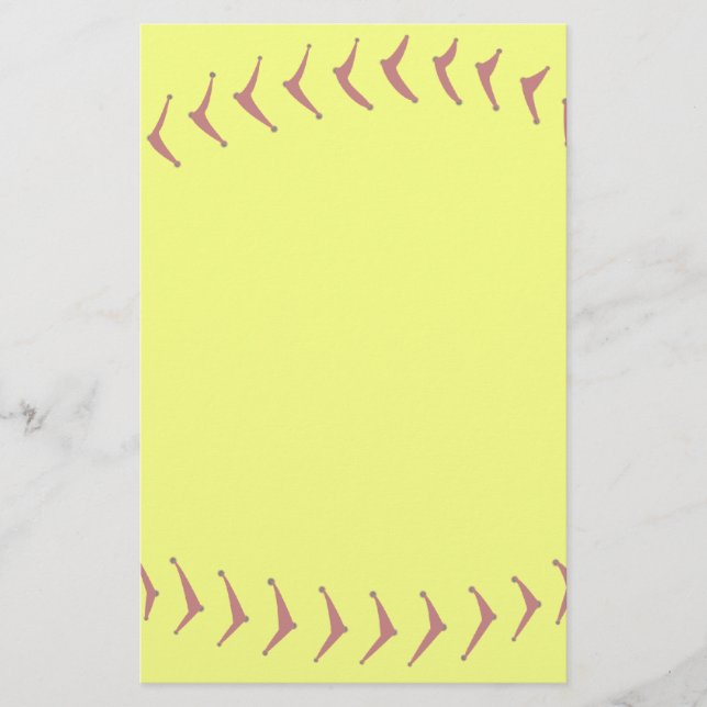 Fastpitch softballbrevpapper brevpapper (Framsida)