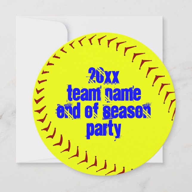 Fastpitch softballinbjudningar inbjudningar (Framsida)