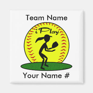 Fastpitch softballmagnet magnet