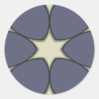 Fästplatta Runt Klistermärke