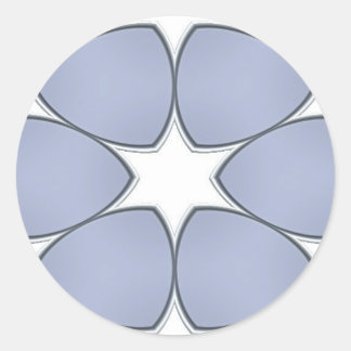 Fästplatta Runt Klistermärke