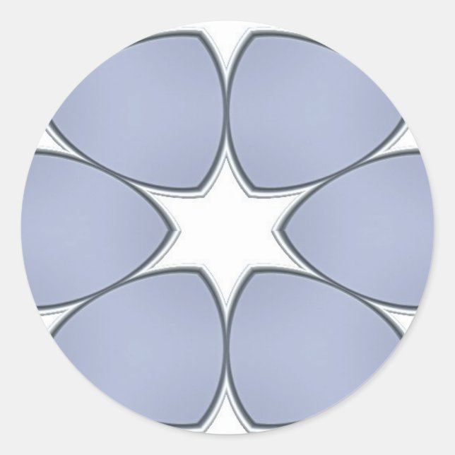 Fästplatta Runt Klistermärke (Framsida)