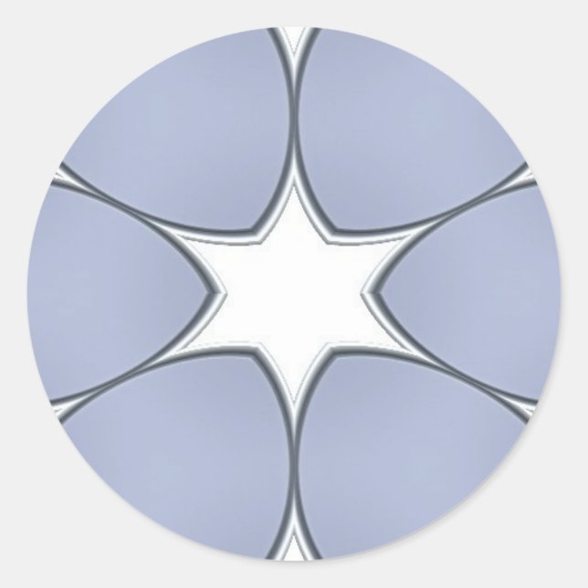 Fästplatta Runt Klistermärke (Framsida)