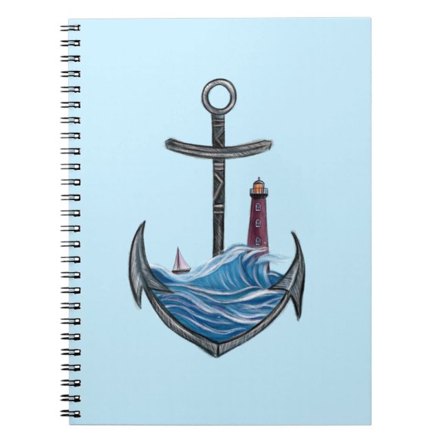 Fästpunkt och fyr (version 3) anteckningsbok (Framsidan)