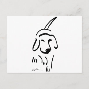Fastställd beagle vykort