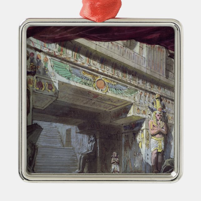 Fastställd design för "den magiska flöjten" vid julgransprydnad metall (Framsidan)