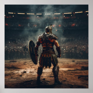 Fastställd Poster av Gladiator - Battle-Worn
