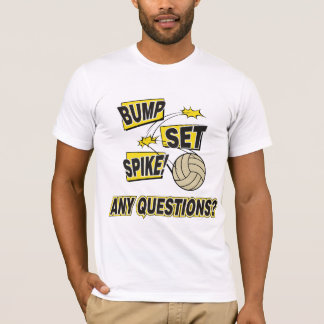 Fastställd spikevolleyboll för bula t shirt