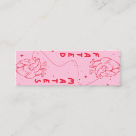 FASTSTÄLLDA MATER - bokmärke ❤️ 🔥 Mini Visitkort