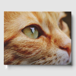 Fastställt Ansikte för en Ginger Cat Gästböcker