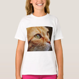 Fastställt Ansikte för en Ginger Cat T Shirt