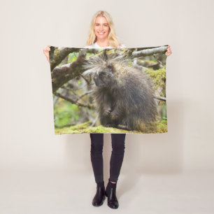 Fastställt porcupin fleecefilt