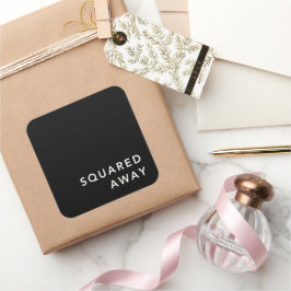 Fästuppsättning Fyrkantigt Klistermärke