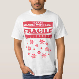 Fästvänlig Millenniehantering, hantera omsorgsfull T-shirt