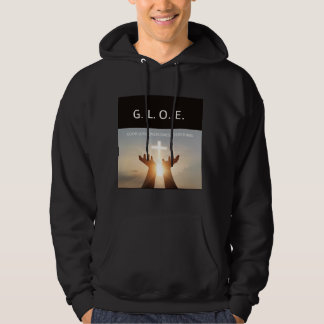 Fästvänlig svart motiveringsbrud hoodie