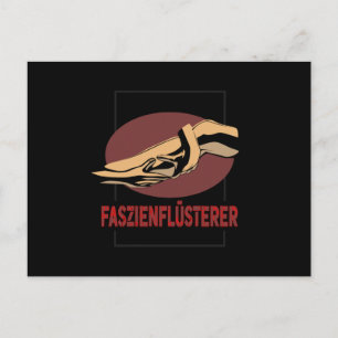 Faszienflustermassage Therapist Vykort
