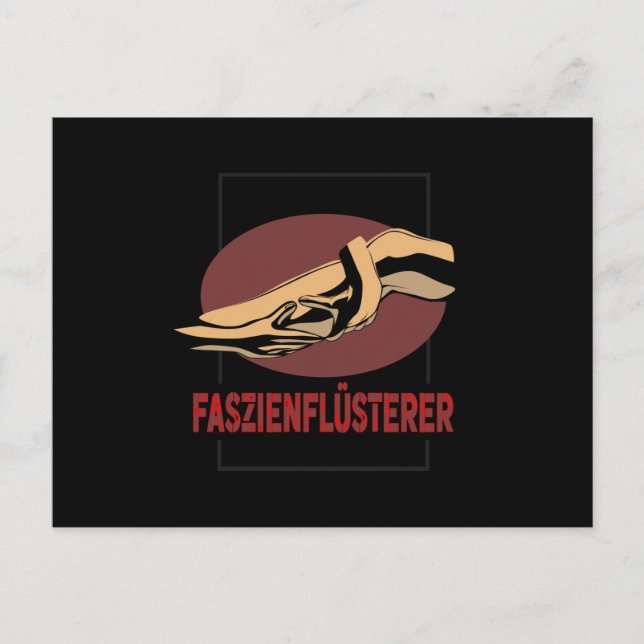 Faszienflustermassage Therapist Vykort (Framsida)