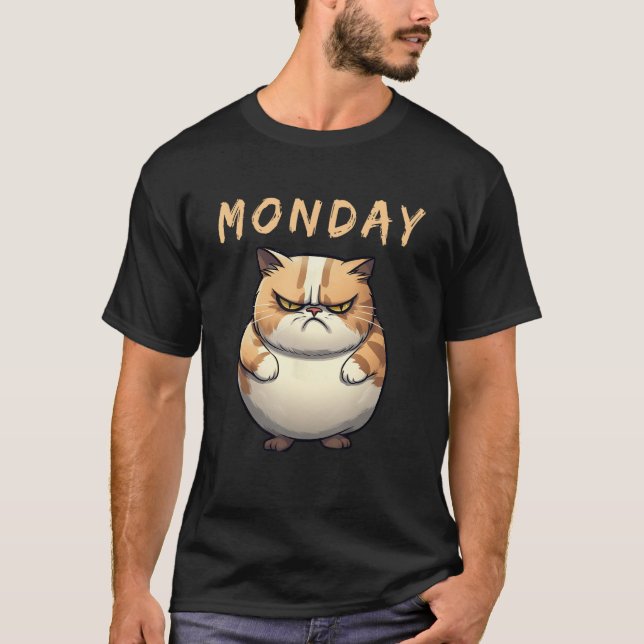Fat Cat Monday T Shirt (Framsida)