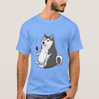 fat husky doge meme t shirt