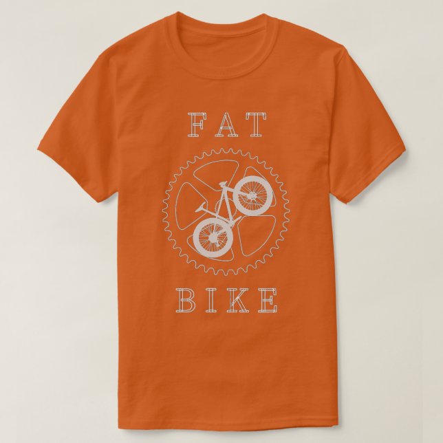 Fat Mountain Bike Bicycle MTB Cyclist Gift  T Shirt (Design framsida)