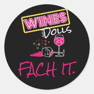 Fata den! Fäst Runt Klistermärke