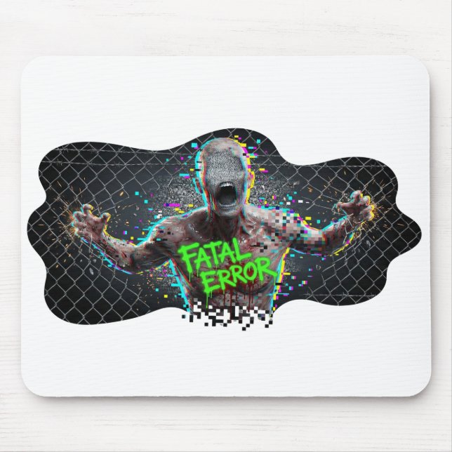 Fatalt fel – Glitch Zombie Cyber Horror Musmatta (Framsidan)