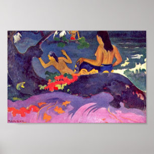 Fatata Te Miti av Paul Gauguin (bäst kvalitets-) Poster