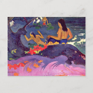 Fatata Te Miti Av Paul Gauguin (Bästa kvalitet) Vykort