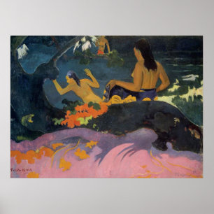 Fatata Te Miti (vid havet) - Paul Gauguin Print Poster