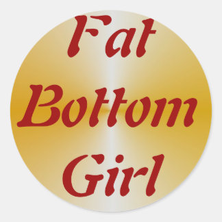 FatBottomGirl Runt Klistermärke