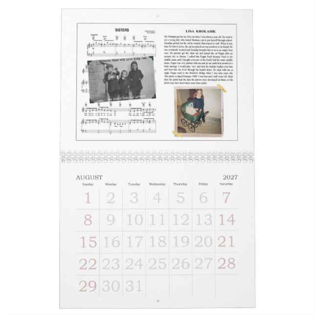 Fatboy Babushka och 1st kattungekalender för Kalender (Aug 2027)